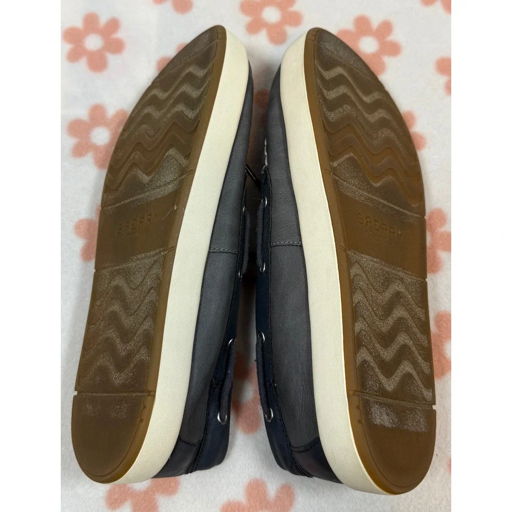 Sperry Boat Shoes Leather‎ Casual Comfort Loafers Deck Shoes Blue Mens 7